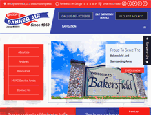 Tablet Screenshot of bannerair.com